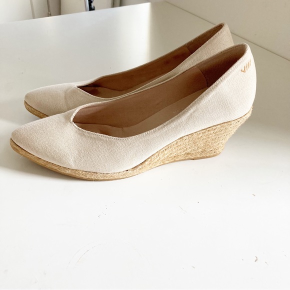 Viscata Barcelona Roses Canvas Wedges Size 41 - Picture 6 of 9